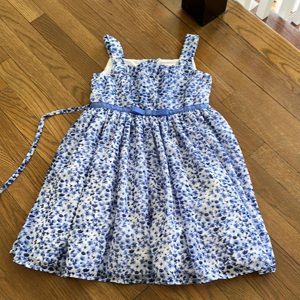 Blue and White Floral spring dress